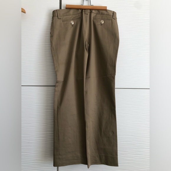 D&G Khaki Trousers with Mother of Pearl Buttons Size IT 42 - Picture 2 of 3